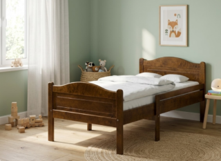 Jatkettava lastensänky miljöö