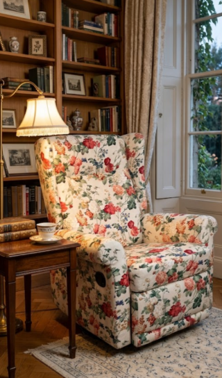 Madeleine Recliner kukkakangas