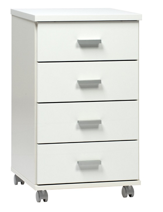 Fondi lipasto 4, valkoinen