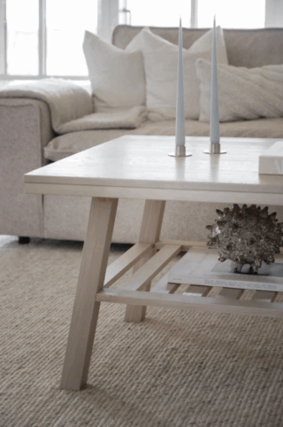 Brooklyn sohvapöytä, valkoöljytty tammi
