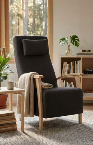 Helmi plus nojatuolin miljöökuva