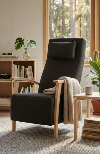 Helmi plus nojatuolin miljöökuva