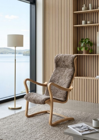 Patronen lepotuoli miljöökuvassa