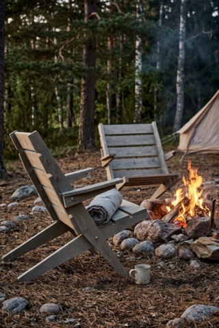 Vessö tuoli ulkona miljöökuva