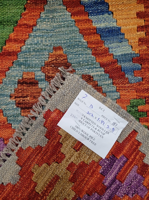 Kelim 202 x 144 - Image 2